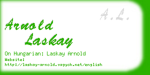 arnold laskay business card